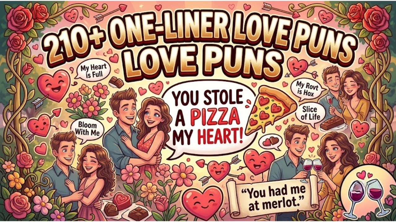 210+ One-Liner Love Puns That Will Steal Your Heart