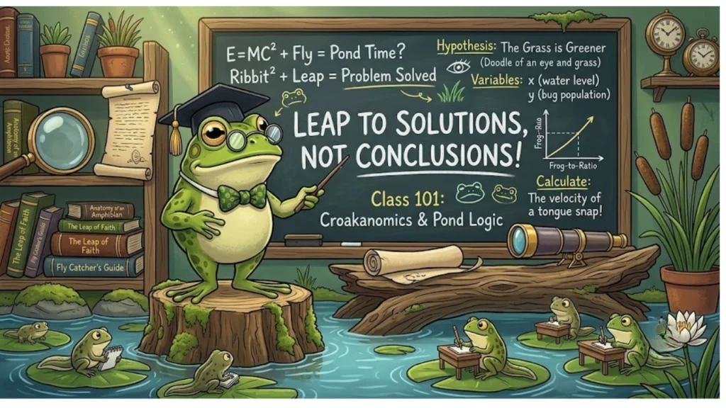 Clever & Witty One Liner Frog Puns