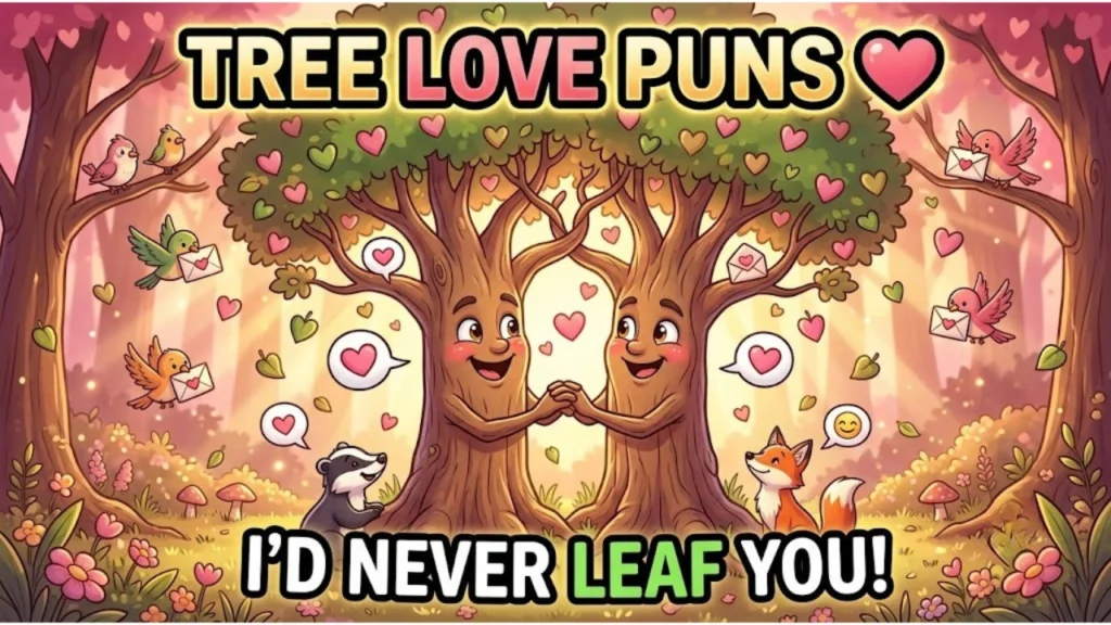 Cute One Liner Tree Puns for Love, Cards & Notes