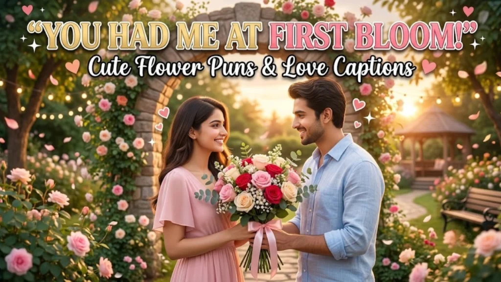 Cute and Romantic One Liner Flower Puns for Captions and Love Notes