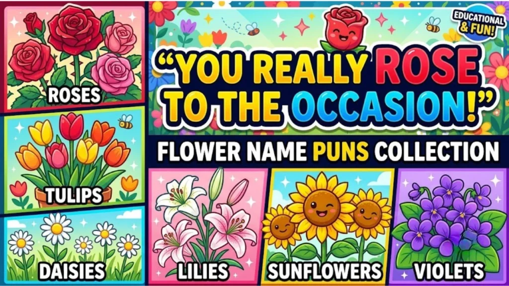 One Liner Flower Puns by Flower Name