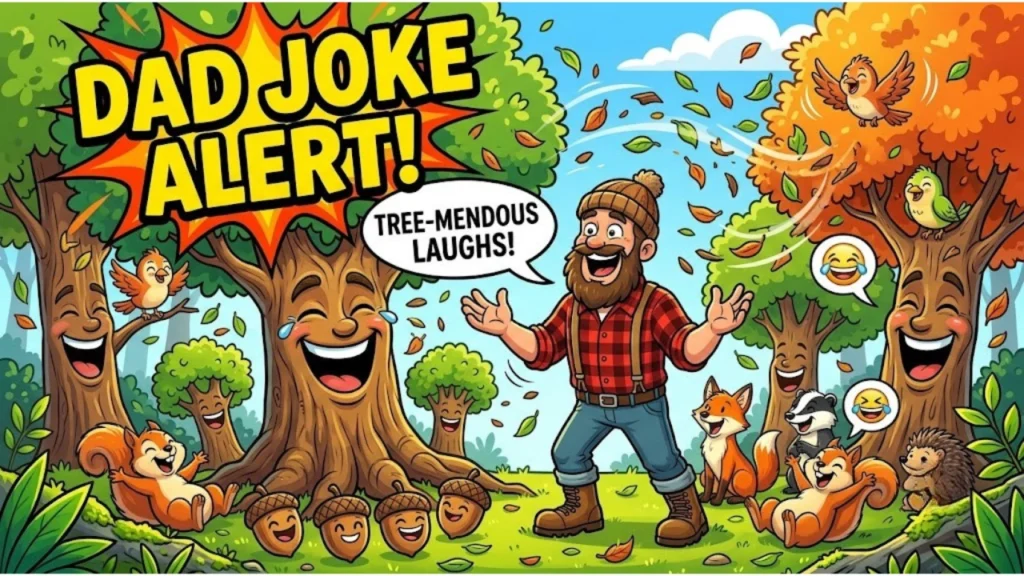 One Liner Tree Puns for Kids & Dad Jokes