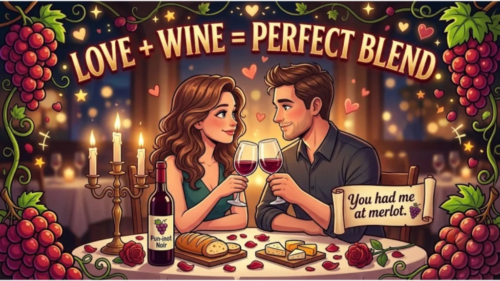 Romantic One-Liner Wine Puns for Couples