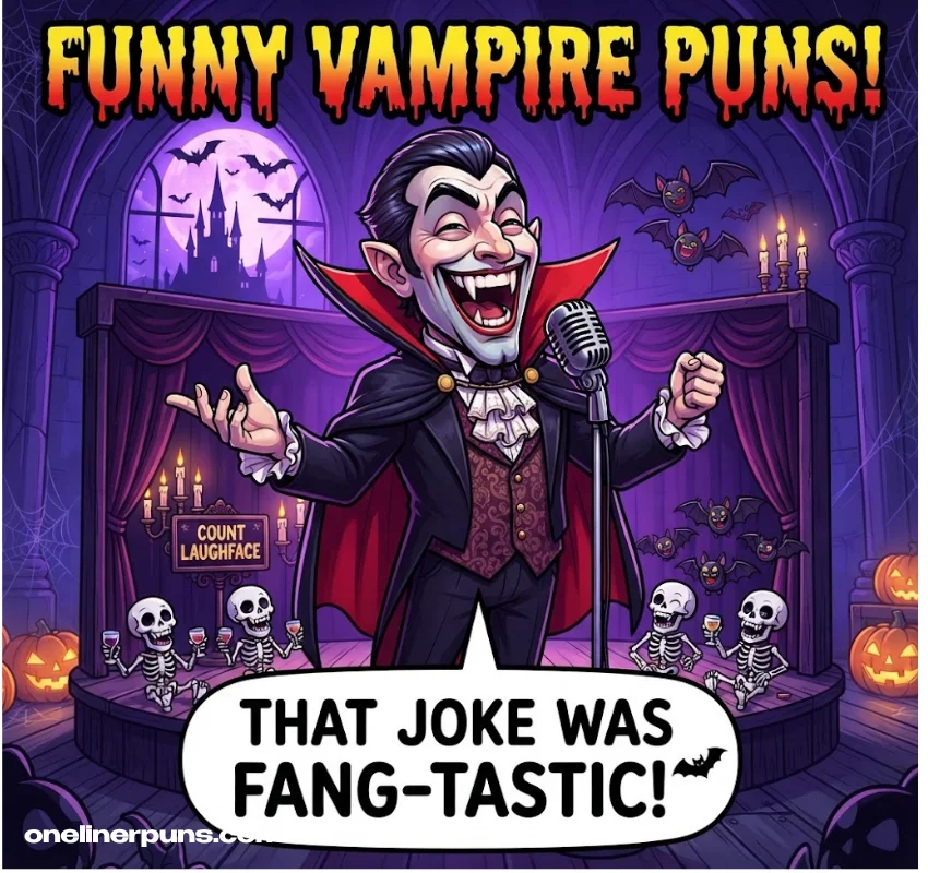 100+ Hilarious One-Liner Vampire Puns