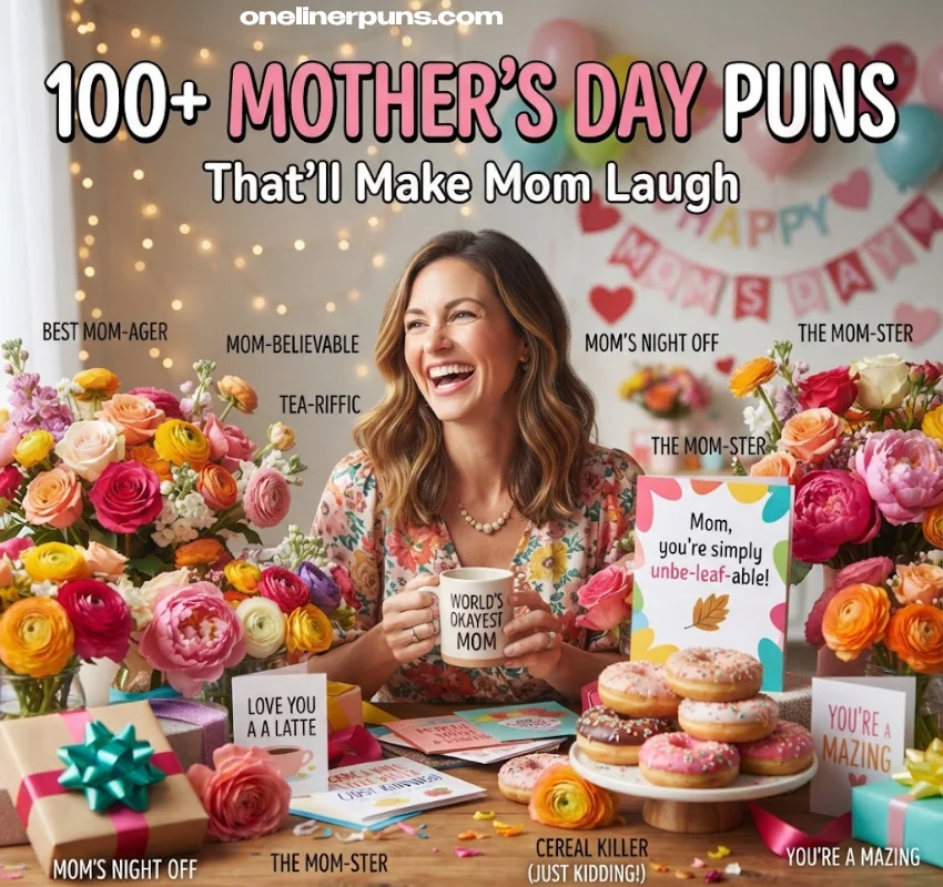100+ One-Liner Mother's Day Puns That'll Make Mom Laugh
