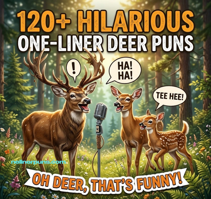120+ Hilarious One-Liner Deer Puns That Will Make You Laugh