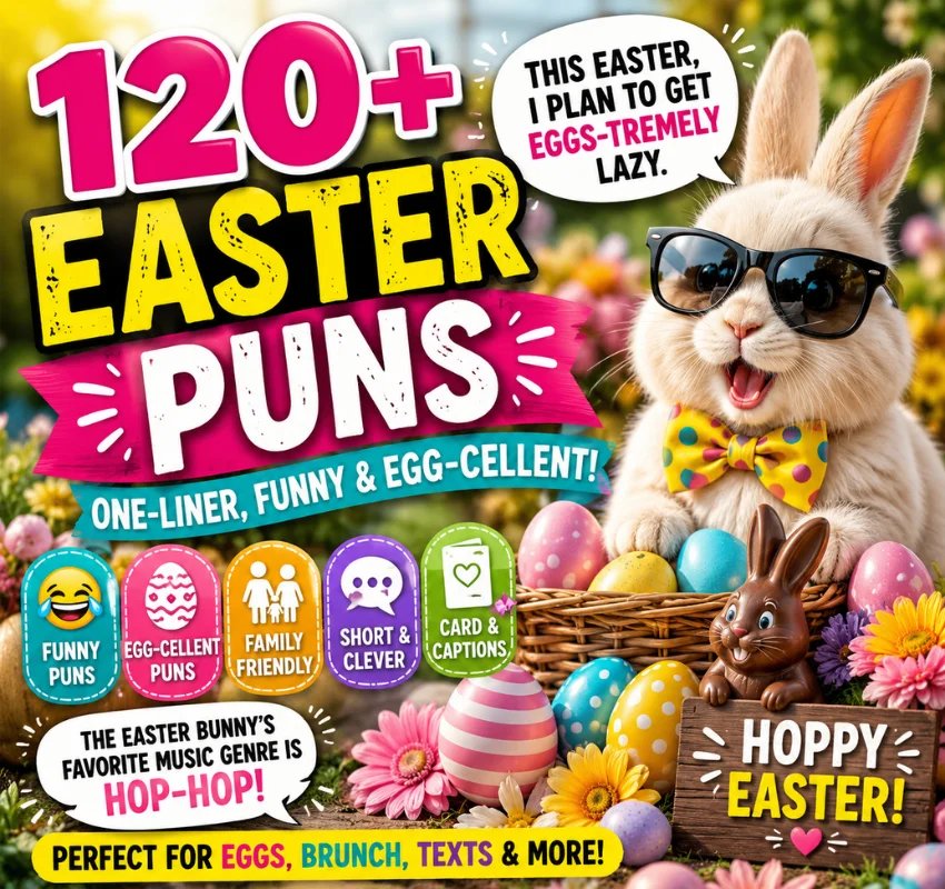 120+ One-Liner Easter Puns That Are Egg-cellent & Hilarious