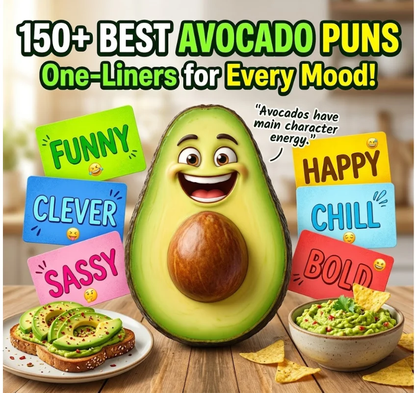 150+ Best One-Liner Avocado Puns for Every Mood