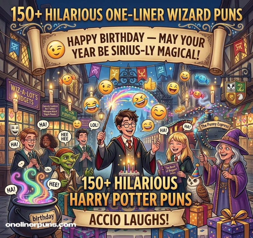 150+ Funny One-Liner Harry Potter Puns That Will Cast a Laughing Spell