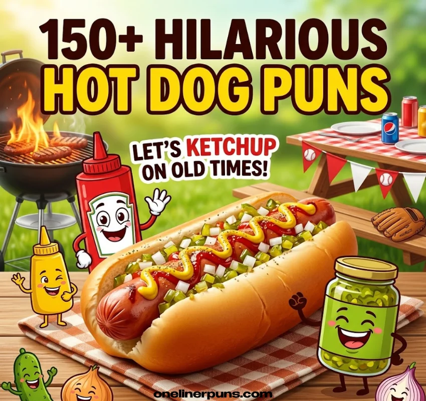 150+ Hilarious One-Liner Hot Dog Puns That Will Make You Laugh