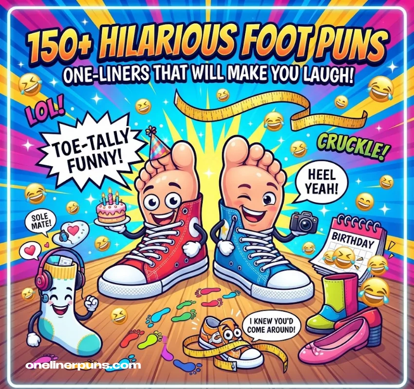 150+ Hilarious-one Liner Foot Puns That Will Make You Laugh
