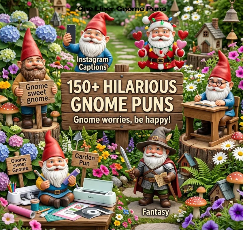 150+ One Liner Gnome Puns That Are Gnome-believably Funny