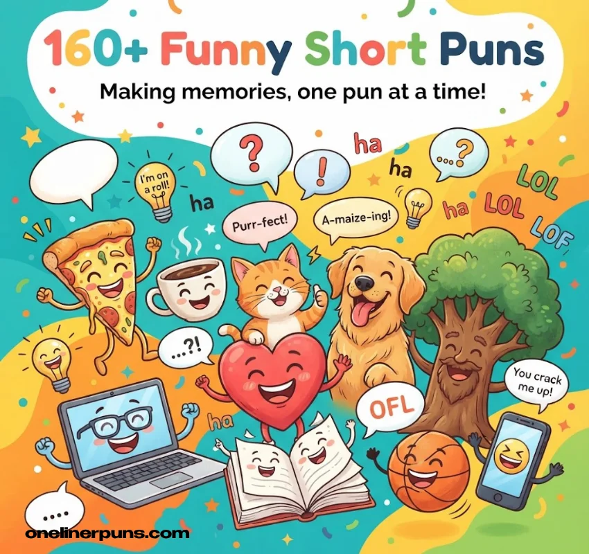 160+ Funny Short One-Liner Puns for Every Mood