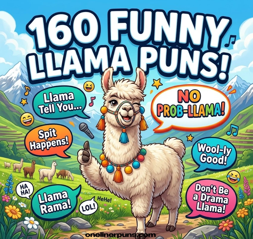 160 Hilarious One Liner Llama Puns for Instant Laughs