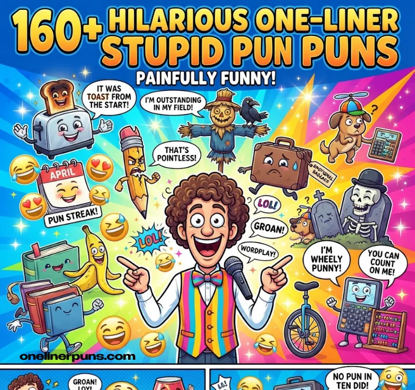 160+ Hilarious One-Liner Stupid Puns That Are Painfully Funny
