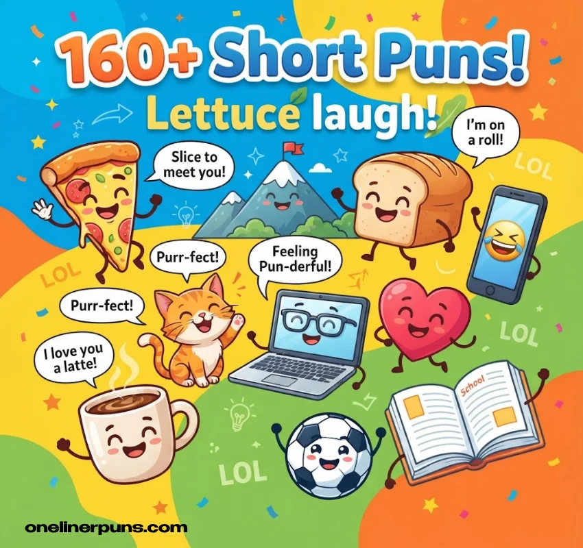160+ Hilarious Short One-Liner Puns That Will Make You Laugh
