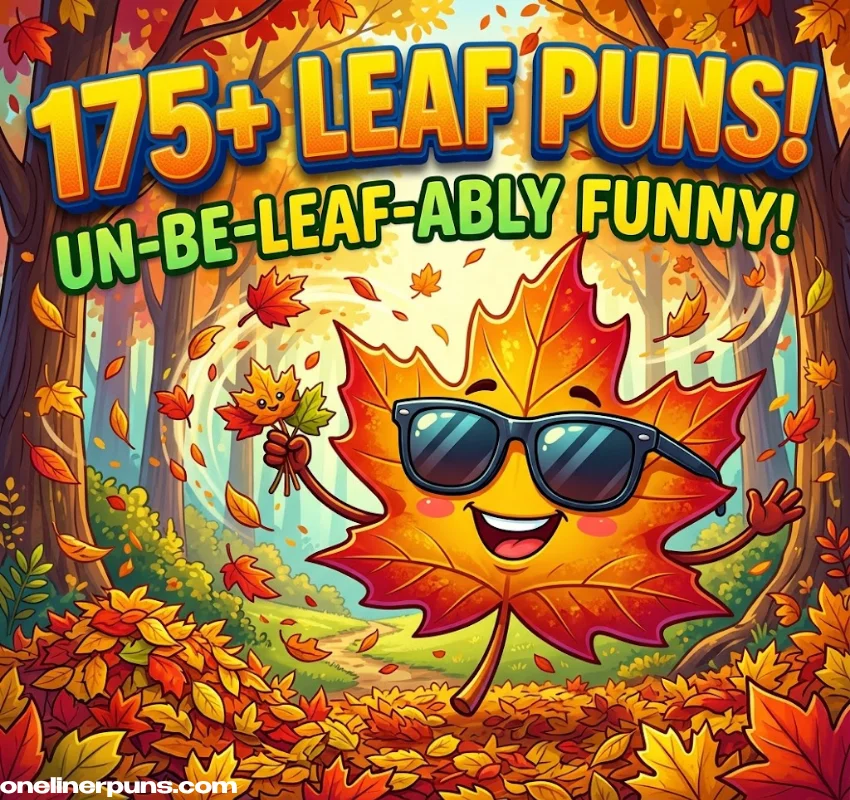 175 Hilarious One-Liner Leaf Puns That Will Make You Fall Laughing