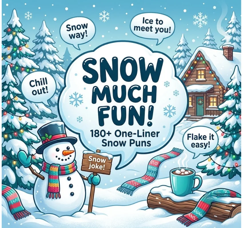 180+ Best One-Liner Snow Puns That Are Snow Much Fun