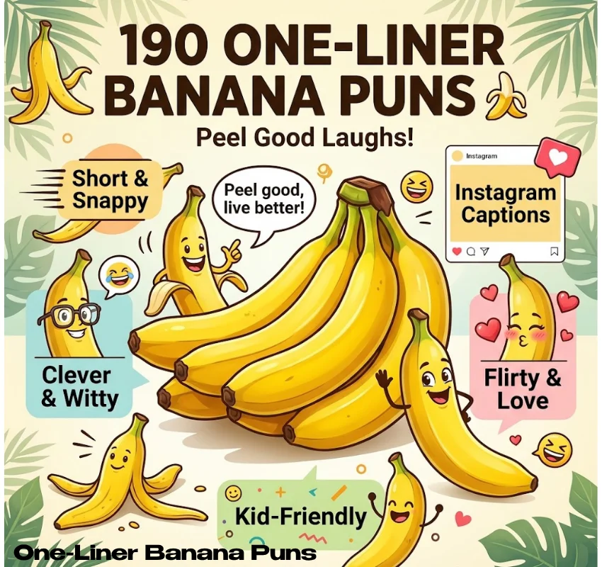 190 One-Liner Banana Puns That Will Split You Up
