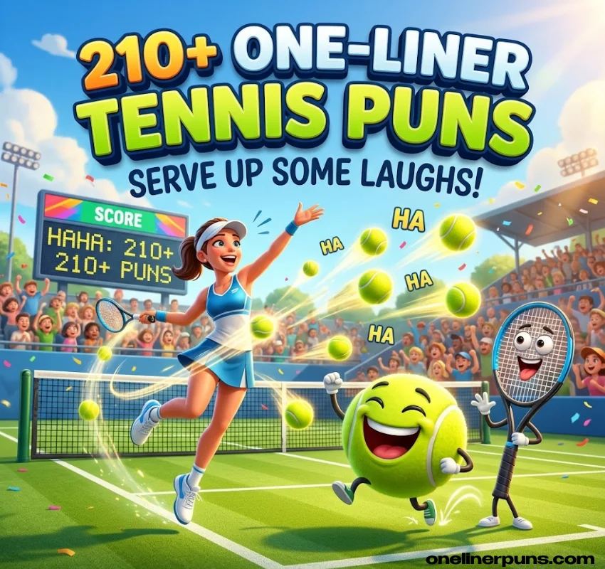 210+ Hilarious One-Liner Tennis Puns That Will Serve Up Big Laughs