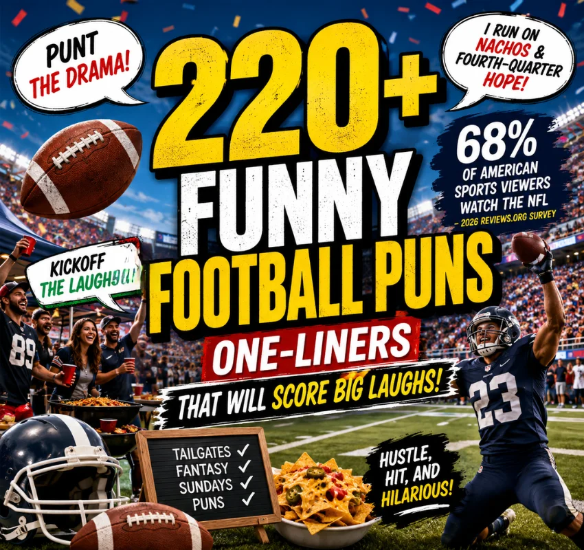 220+ Funny Football Puns One-Liners That Will Score Big Laughs