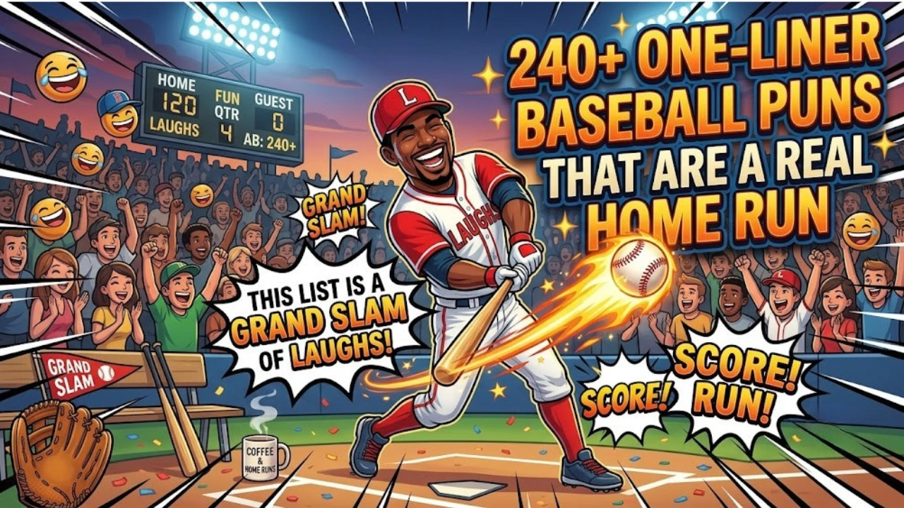 240+ One-Liner Baseball Puns That Are a Real Home Run