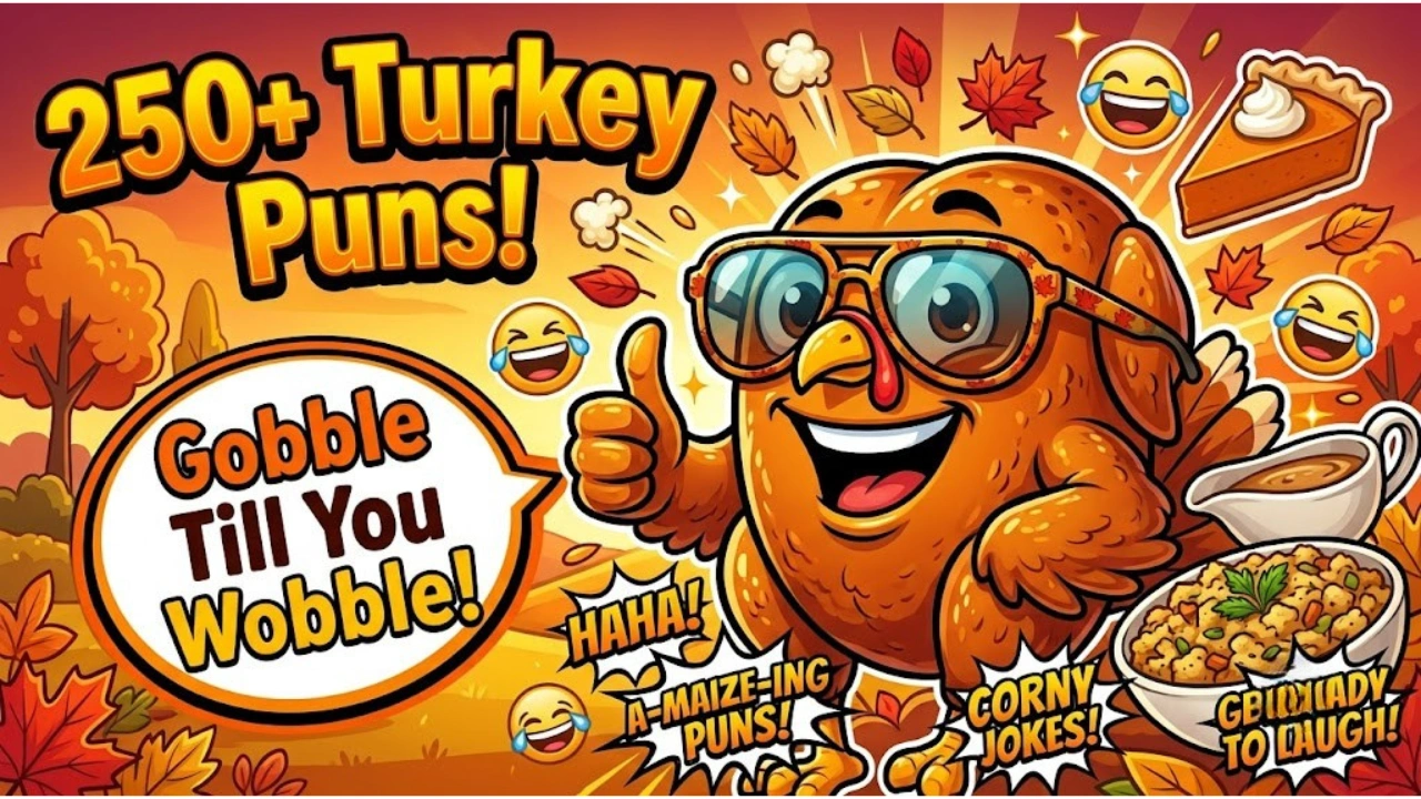 250+ hilarious One Liner Turkey Puns That Are Totally Gobble-Worthy