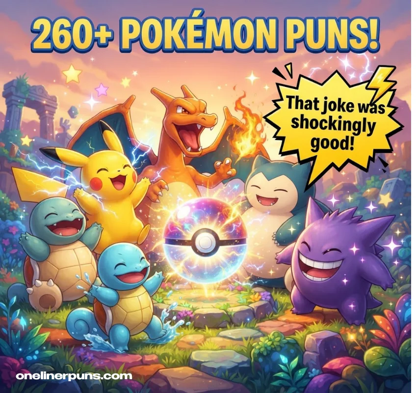 260+ One-Liner Pokémon Puns That Are Seriously Hilarious