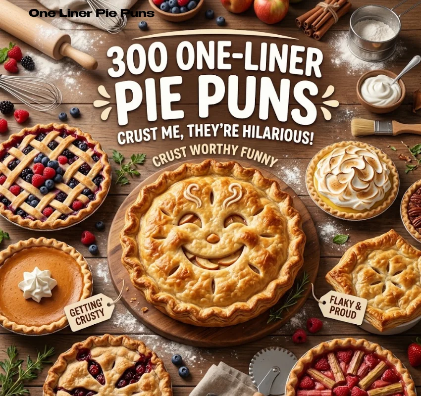 300+ Hilarious One Liner Pie Puns That Are Absolutely Delicious