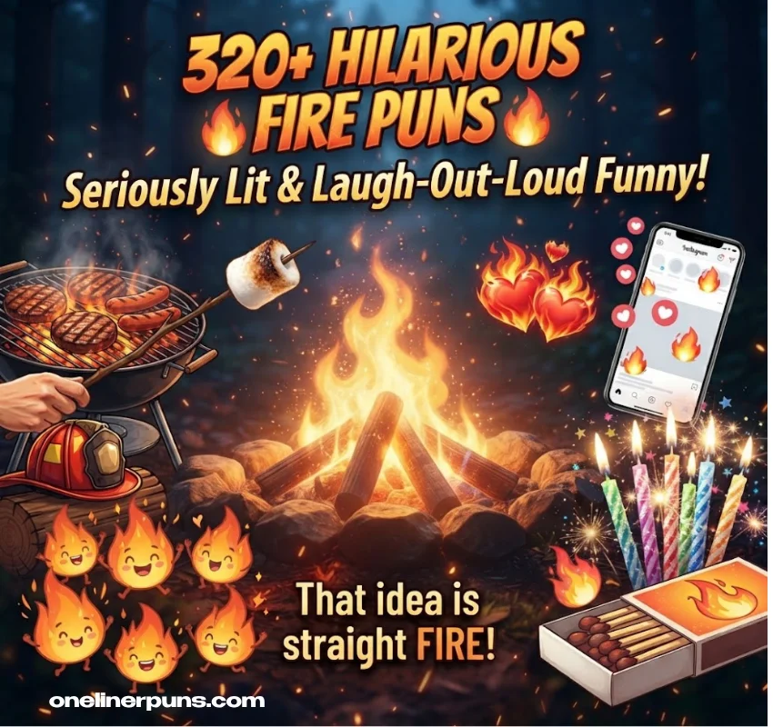 320+ Hilarious One-Liner Fire Puns That Are Seriously Lit 🔥