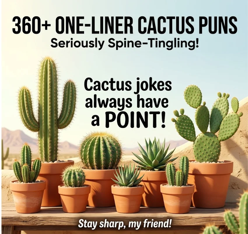 360+ One-Liner Cactus Puns That Are Seriously Spine-Tingling