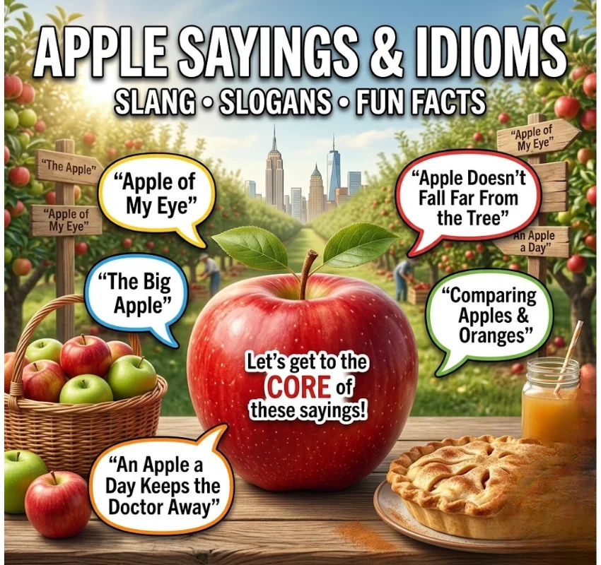 Apple Sayings, Idioms, Slang & Slogan FAQs