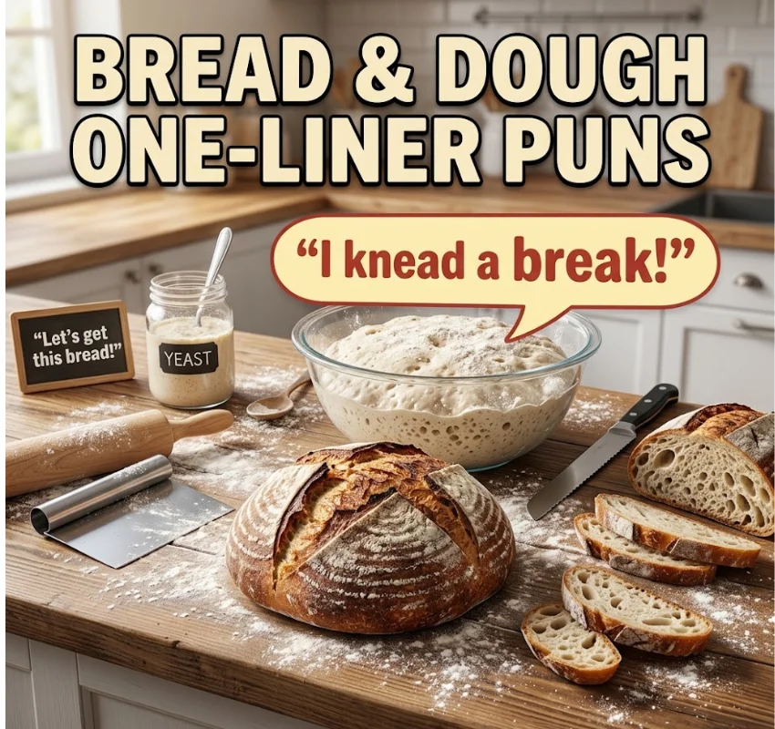 Bread & Dough One-Liner Baking Puns