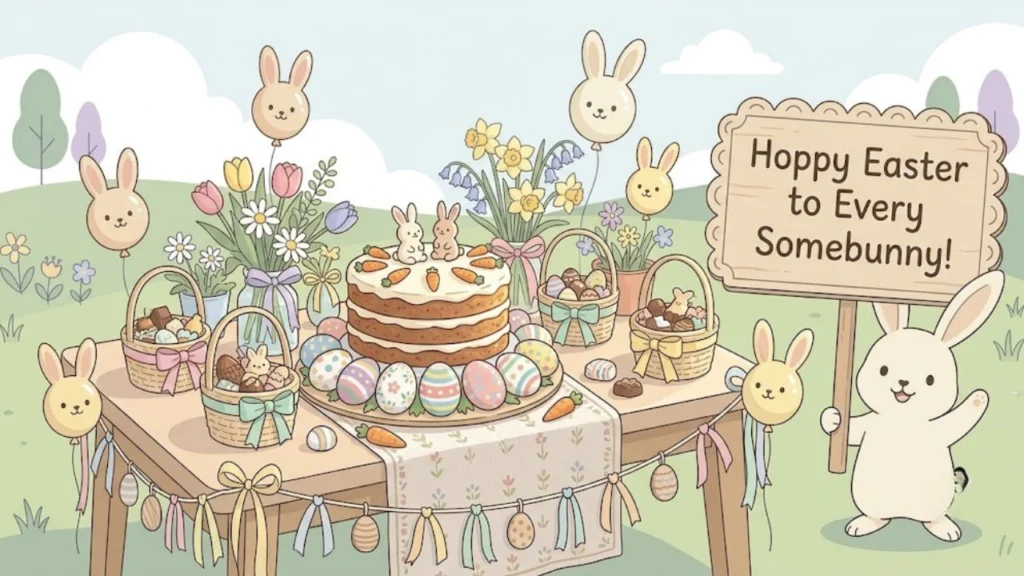 Bunny Puns for Easter Cards & Party Decorations
