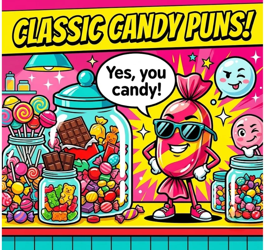 Classic & Sassy One-Liner Candy Puns Everyone Loves