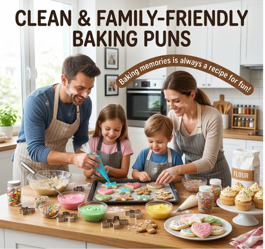 Clean & Family-Friendly One-Liner Baking Puns