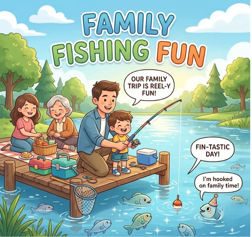 Clean Fishing Puns for Kids and Family Fishing Trips