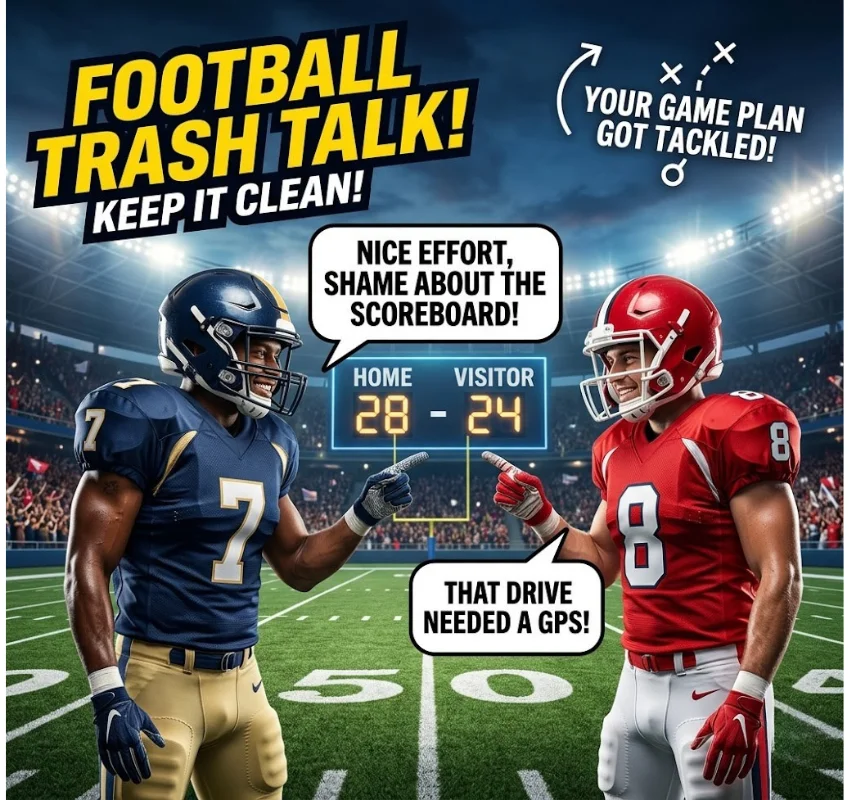 Clean Football Trash Talk One-Liners