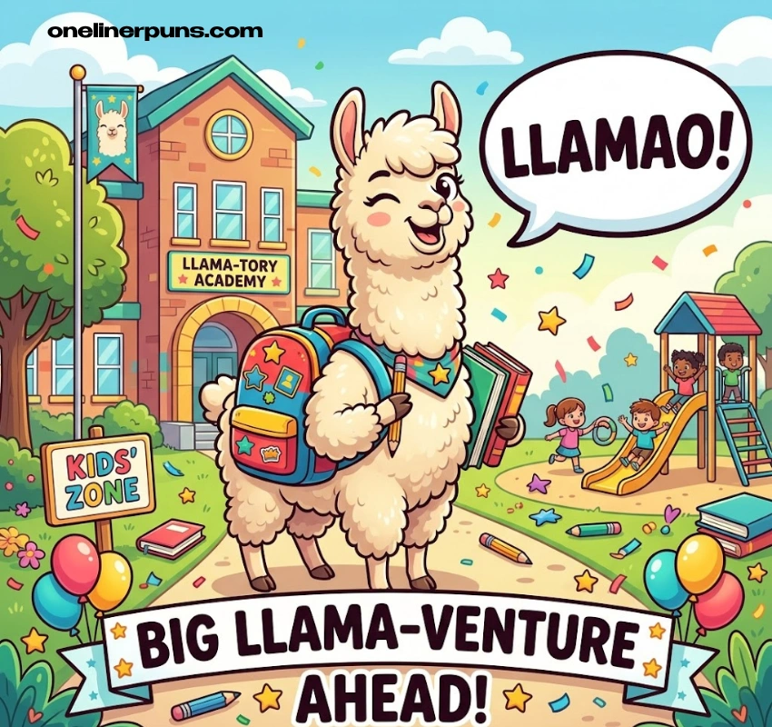 Clean llama puns for kids: