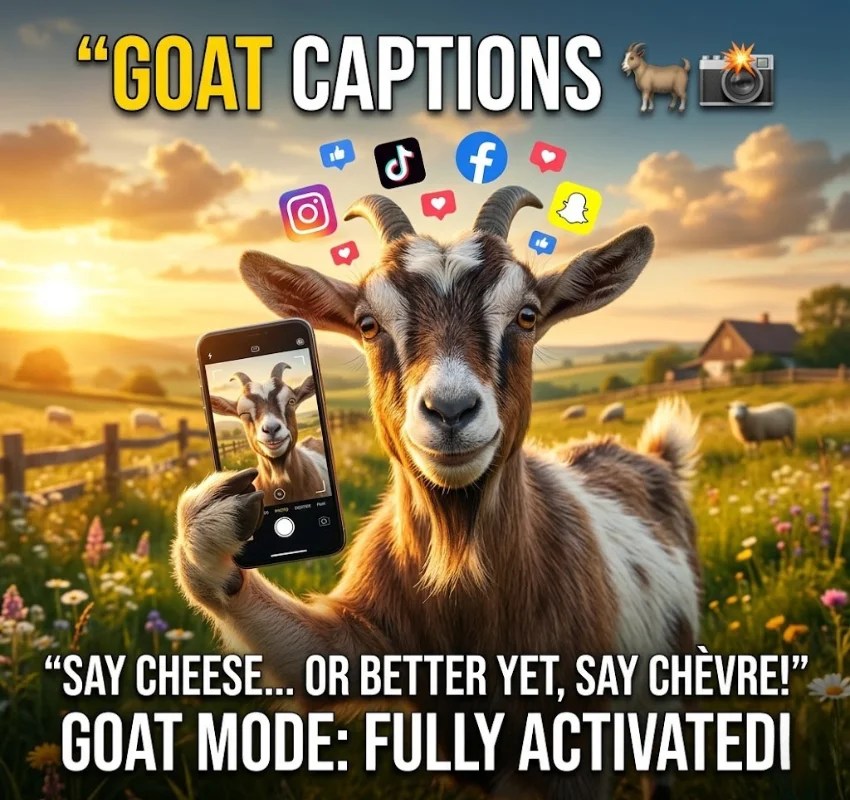 Clever Goat Puns for Instagram Captions and Texts