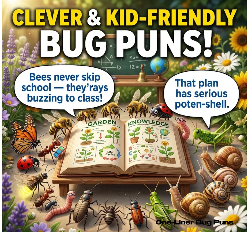 Clever & Kid-Friendly One-Liner Bug Puns
