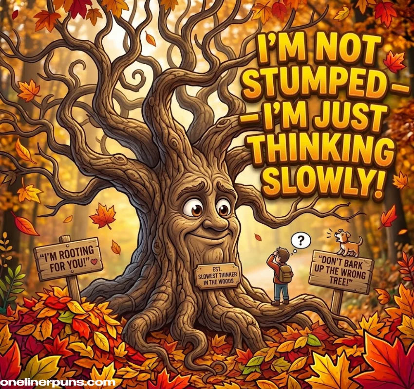 Clever Leaf Wordplay Puns Using Branch, Root, and Tree Terms