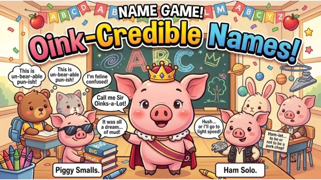 Clever Pig Pun Names, Wordplay and Knock-Knock Jokes