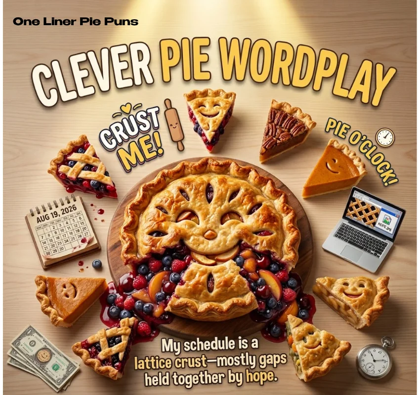 Clever Wordplay Pie Puns