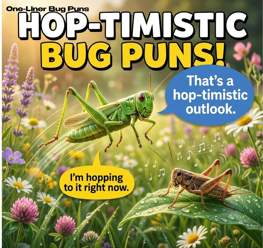 Cricket and grasshopper puns