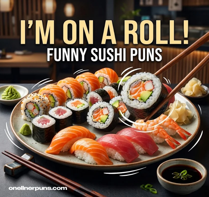 Cute One-Liner Sushi Puns for Instagram Captions