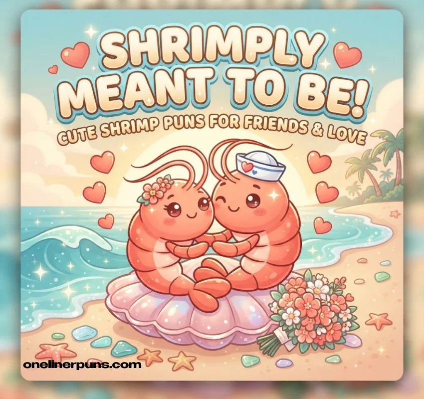 Cute Shrimp One-Liners for Friends and Love