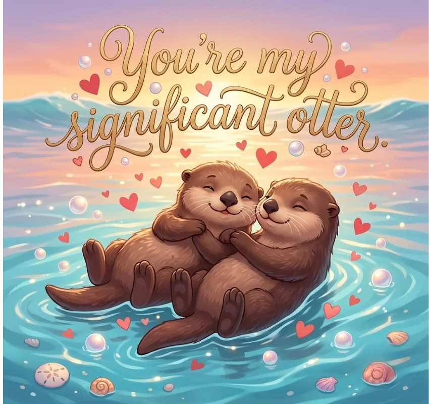 Cute and Romantic One-Liner Otter Puns for Your Significant Otter