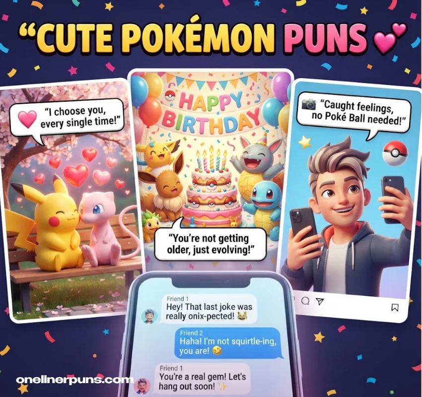 Cute and Short One-Liner Pokémon Puns