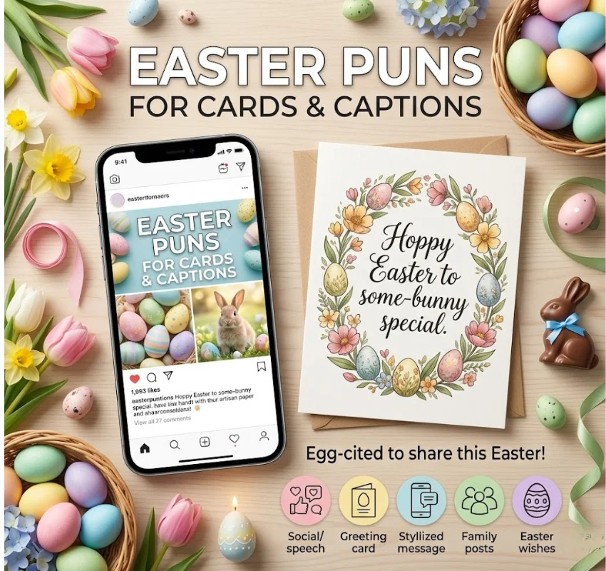 Easter Puns for Cards and Social Media Captions